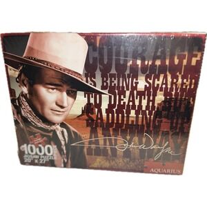 John Wayne Courage Jigsaw Puzzle 1000 Piece Aquarius‎ New Sealed 20x27" The Duke